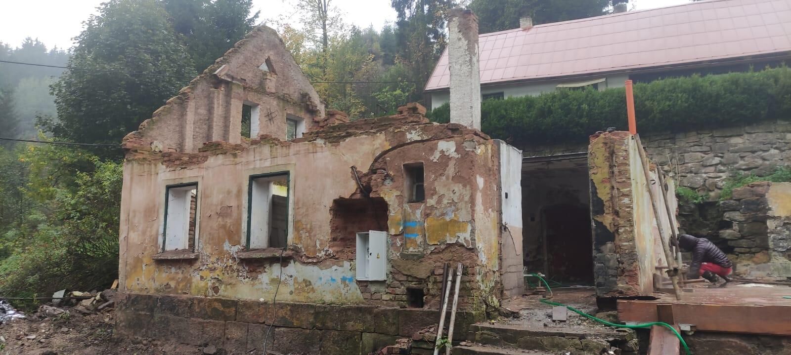 Izolace zdiva domu, Staré Ždánice – Diamantové lano – foto 1